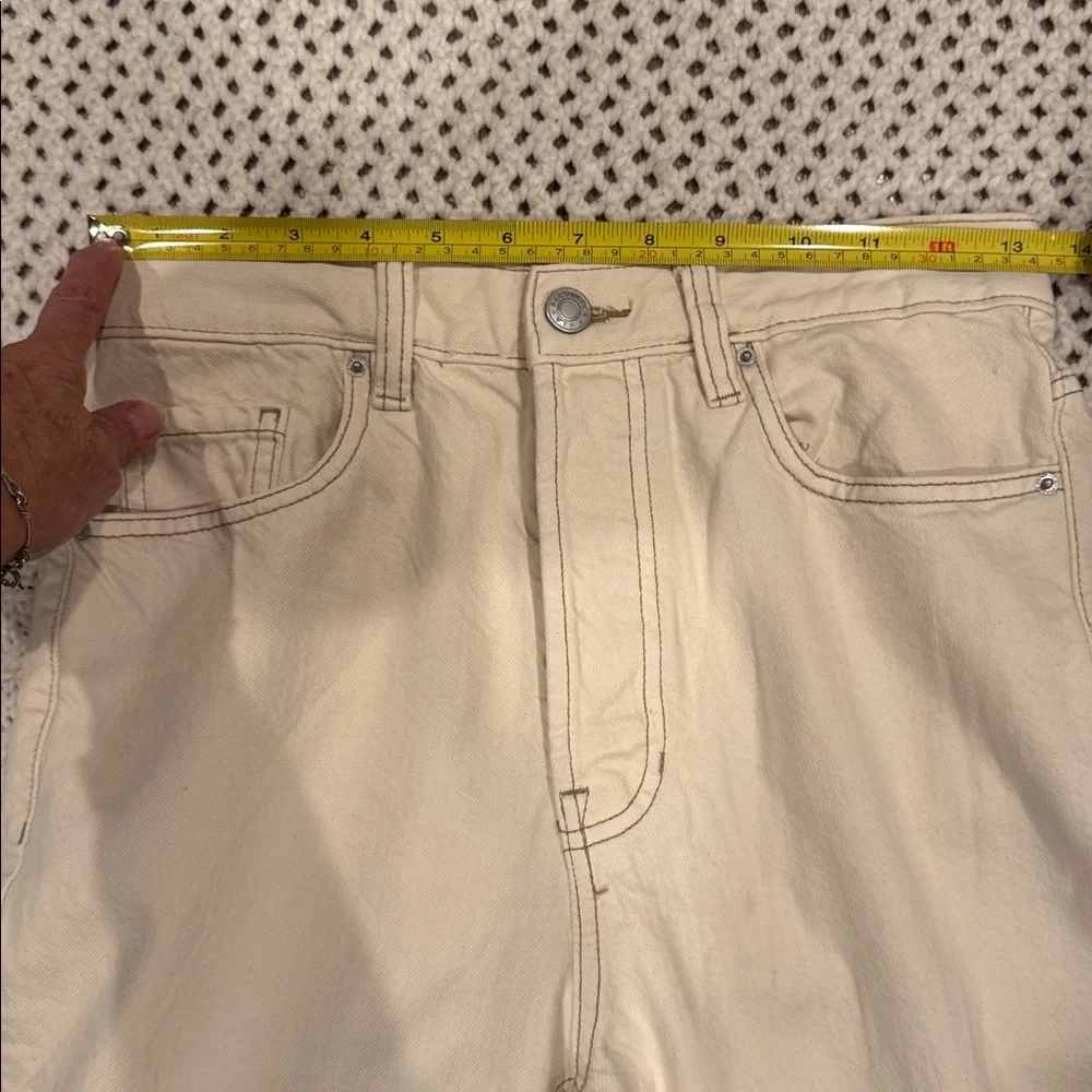 PacSun Womens 26 High Rise Boot Cut Beige Denim Pants - Picture 5 of 10